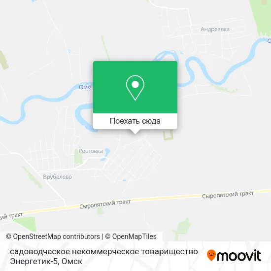 Карта садоводческое некоммерческое товарищество Энергетик-5
