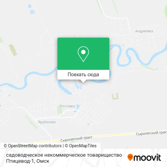 Карта садоводческое некоммерческое товарищество Птицевод-1