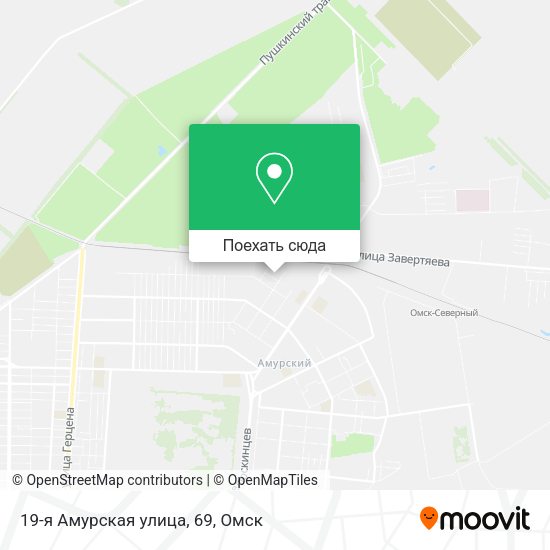 Карта 19-я Амурская улица, 69