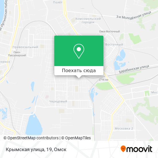 Карта Крымская улица, 19