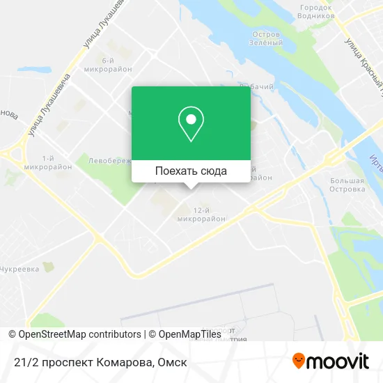 Карта 21/2 проспект Комарова