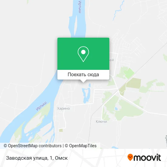 Карта Заводская улица, 1