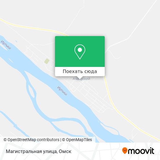 Карта Магистральная улица