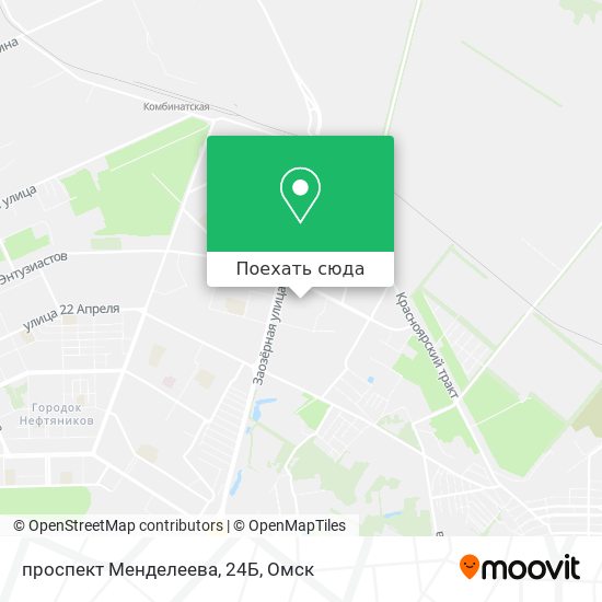 Карта проспект Менделеева, 24Б