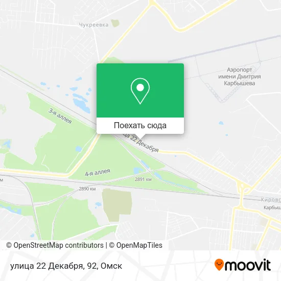 Карта улица 22 Декабря, 92