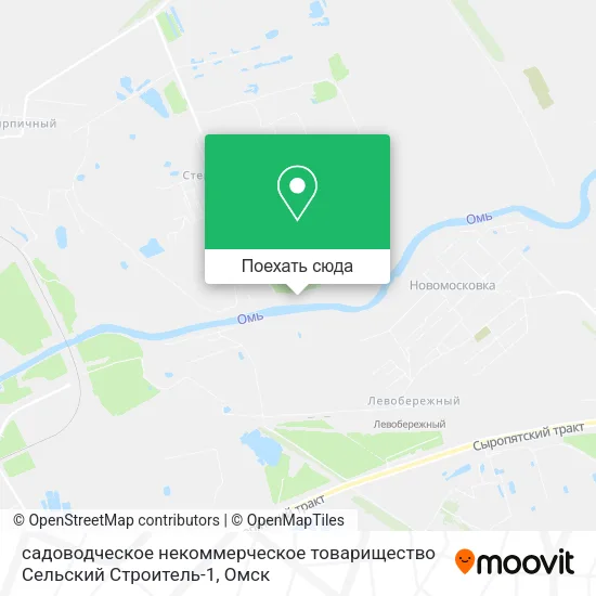 Карта садоводческое некоммерческое товарищество Сельский Строитель-1