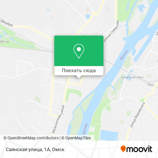 Карта Саянская улица, 1А