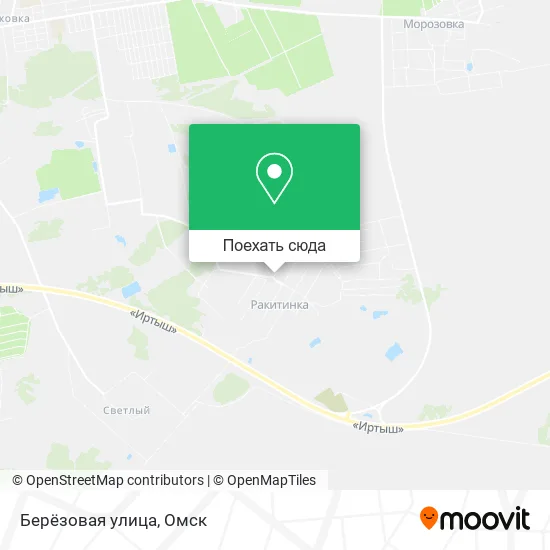 Карта Берёзовая улица