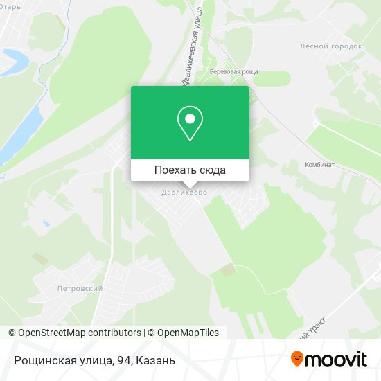 Карта Рощинская улица, 94