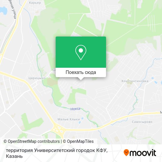 Карта территория Университетский городок КФУ