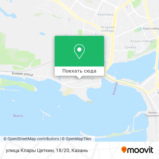 Карта улица Клары Цеткин, 18/20