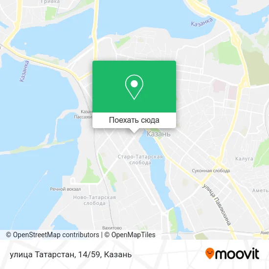 Карта улица Татарстан, 14/59