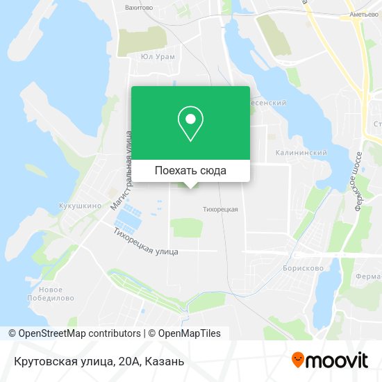 Карта Крутовская улица, 20А