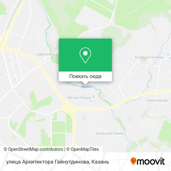 Карта улица Архитектора Гайнутдинова