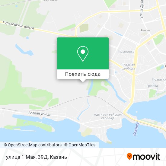 Карта улица 1 Мая, 39Д
