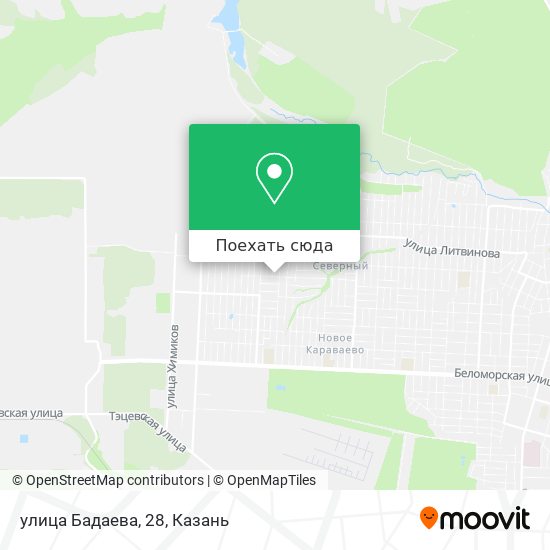 Карта улица Бадаева, 28