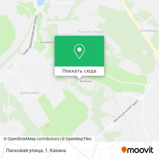 Карта Ласковая улица, 1