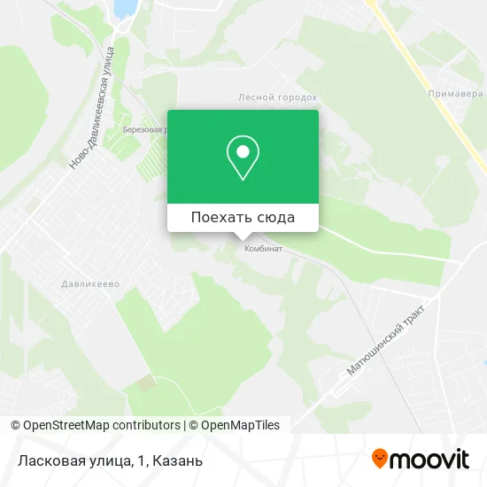 Карта Ласковая улица, 1
