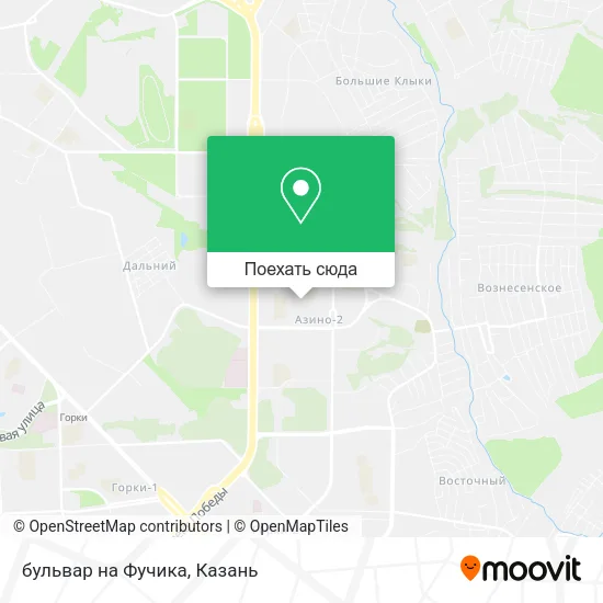 Карта бульвар на Фучика