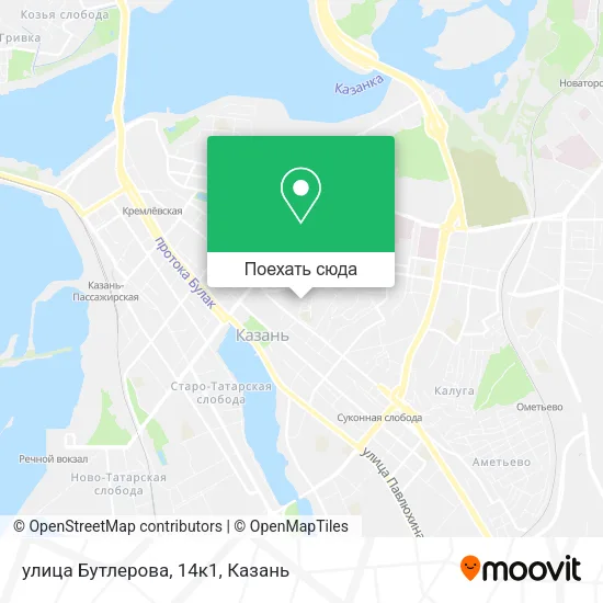 Карта улица Бутлерова, 14к1