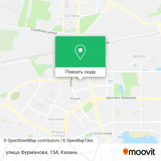Карта улица Фурманова, 15А