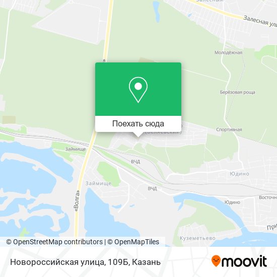 Карта Новороссийская улица, 109Б
