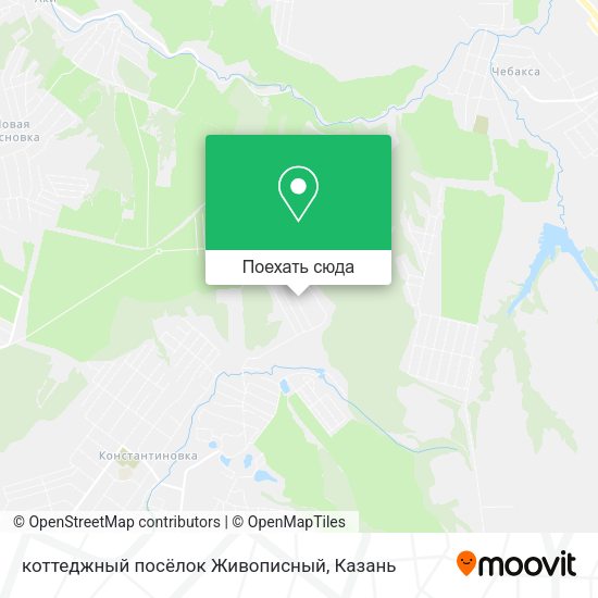 Карта коттеджный посёлок Живописный