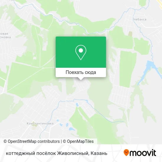 Карта коттеджный посёлок Живописный