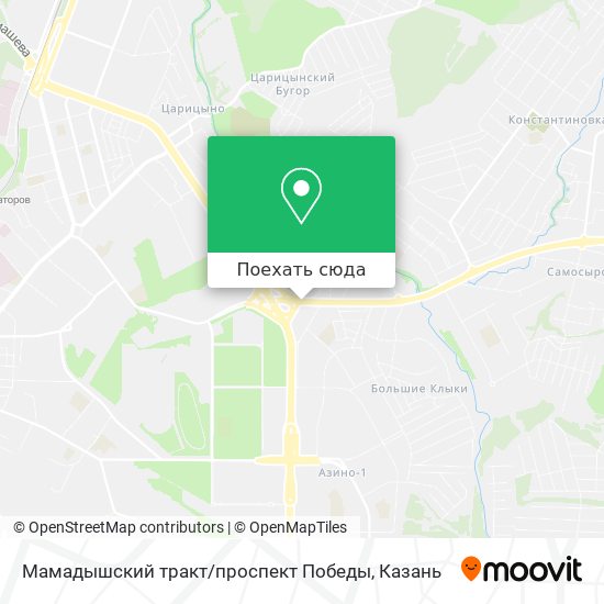 Карта Мамадышский тракт / проспект Победы