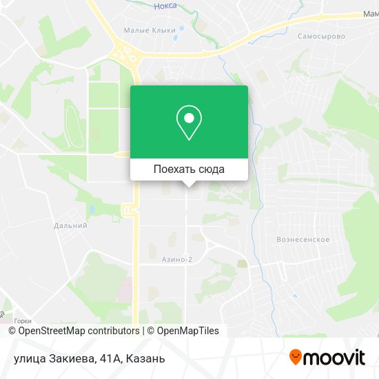 Карта улица Закиева, 41А