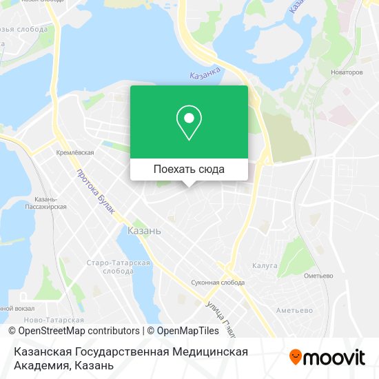 Карта Казанская Государственная Медицинская Академия