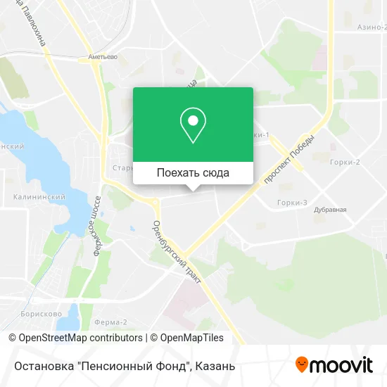 Карта Остановка "Пенсионный Фонд"