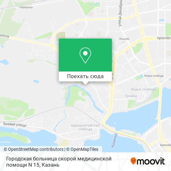 Карта Городская больница скорой медицинской помощи N 15