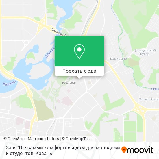 Карта Заря 16 - самый комфортный дом для молодежи и студентов