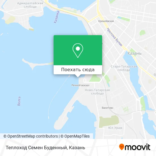 Карта Теплоход Семен Буденный