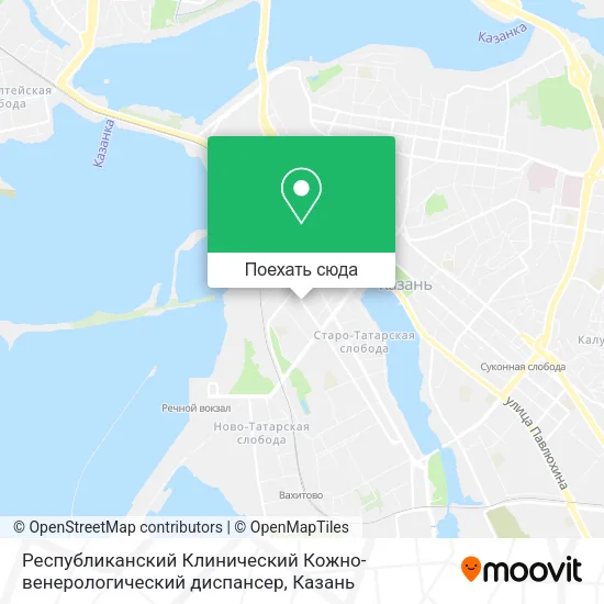Карта Республиканский Клинический Кожно-венерологический диспансер