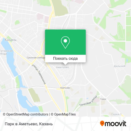 Карта Парк в Аметьево