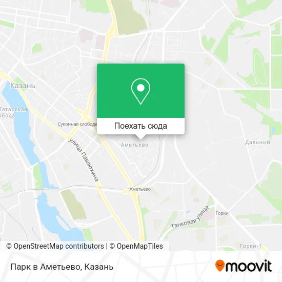 Карта Парк в Аметьево