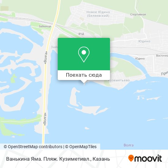 Карта Ванькина Яма. Пляж. Кузиметивл.