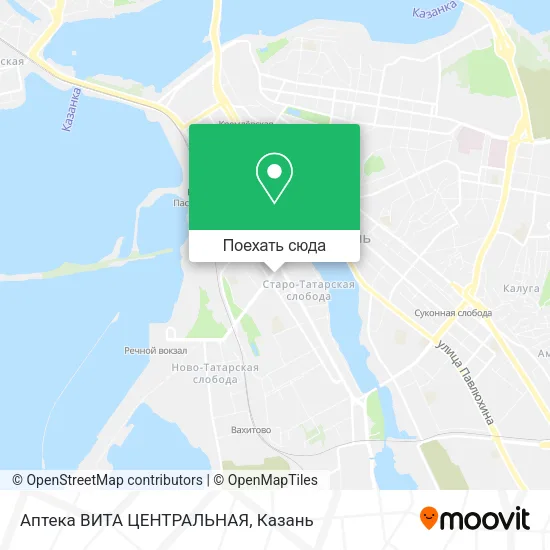 Карта Аптека ВИТА ЦЕНТРАЛЬНАЯ