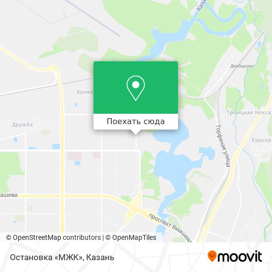 Карта Остановка «МЖК»