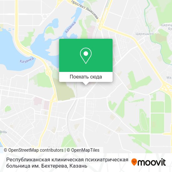 Карта Республиканская клиническая психиатрическая больница им. Бехтерева