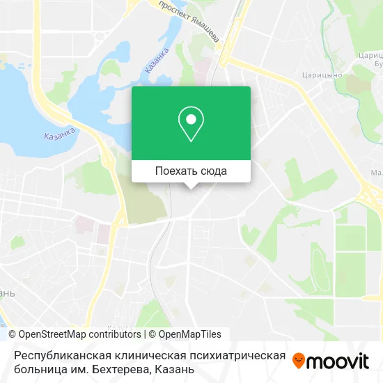 Карта Республиканская клиническая психиатрическая больница им. Бехтерева