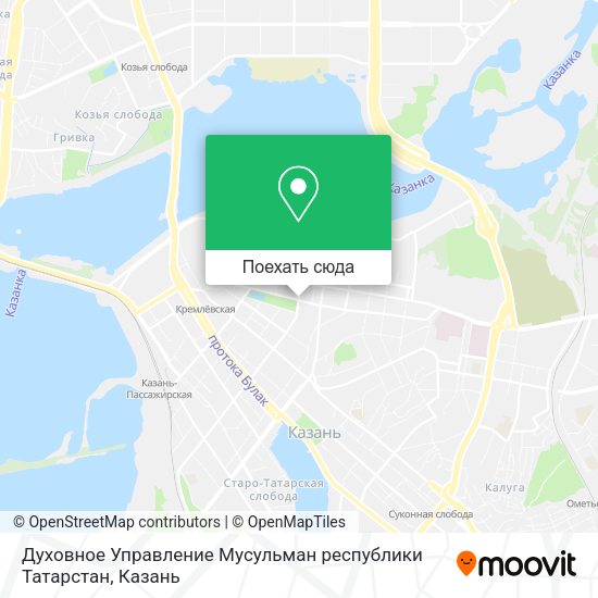 Карта Духовное Управление Мусульман республики Татарстан
