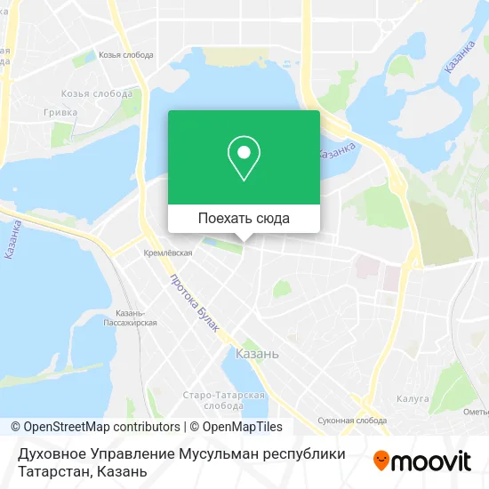 Карта Духовное Управление Мусульман республики Татарстан