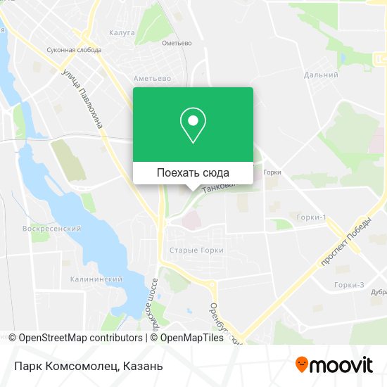 Карта Парк Комсомолец