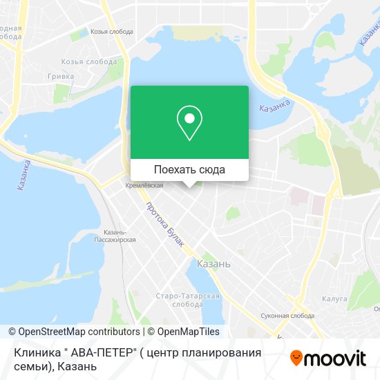 Карта Клиника " АВА-ПЕТЕР" ( центр планирования семьи)