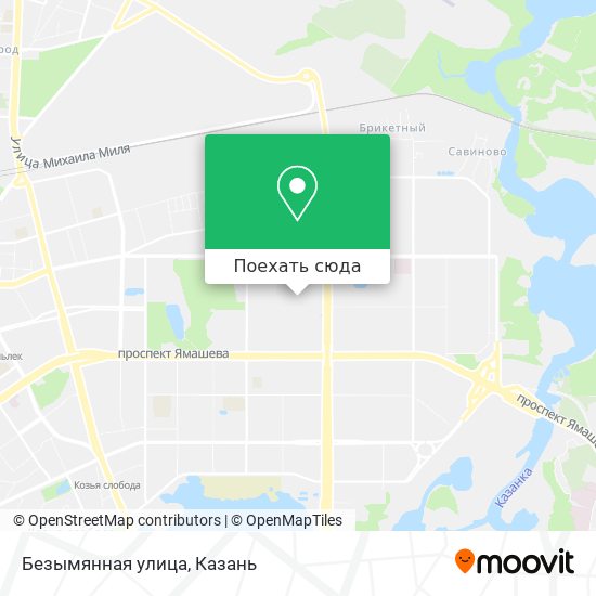 Карта Безымянная улица