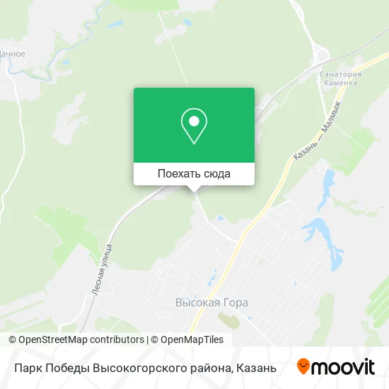 Карта Парк Победы Высокогорского района