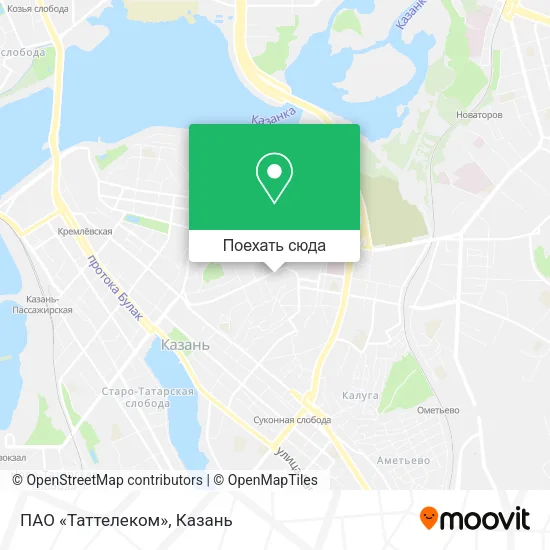 Карта ПАО «Таттелеком»